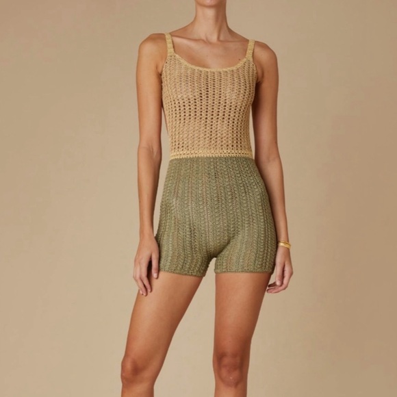 NWT Savannah Morrow The Label - Leo Knit Romper Size Small - Picture 1 of 3